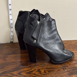 Dolce Vita Black Leather Ankle Boots